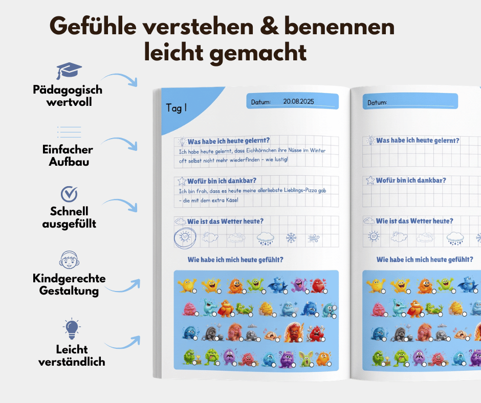 Gefühlstagebuch für Kinder